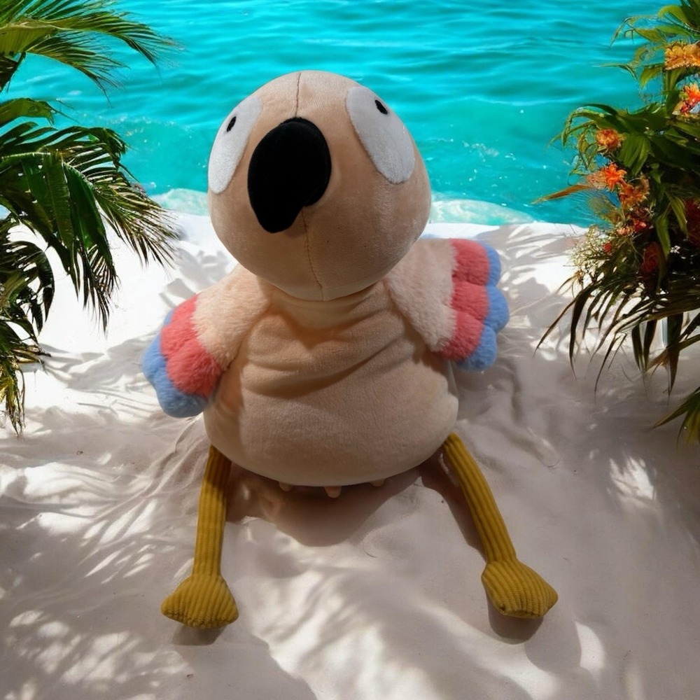 Pillowfort 14" Weighted Peach Parrot Baby 1+ # 2024 Excellent Condition GTubH